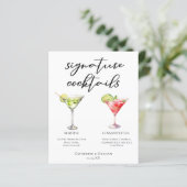 Martini Cosmopolitanシグネチャーカクテルメニュー (スタンド正面)