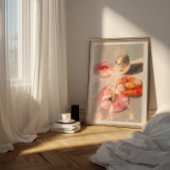 Martini & Disco Ball Art Print: Light Pink Bar Car ポスター