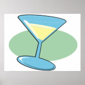 Martini Drink In A Glass Poster ポスター (正面)