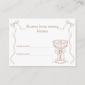 Martini Espressoいくつのキスブライダルゲーム エンクロージャーカード (正面)