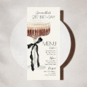 Martini Espresso Birthday "Tini Bit Older" Menu メニュー