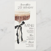 Martini Espresso Birthday "Tini Bit Older" Menu メニュー (正面)