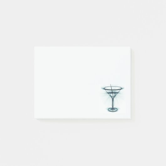 Martini Glass Sketch Post-It Notes ポストイット (正面)