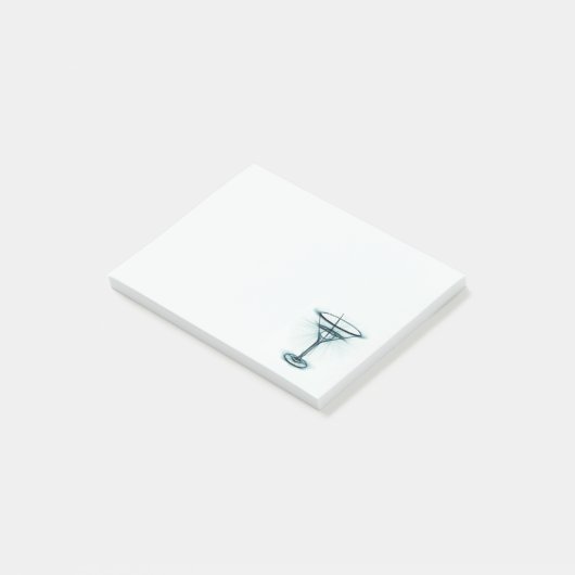 Martini Glass Sketch Post-It Notes ポストイット (アングル)
