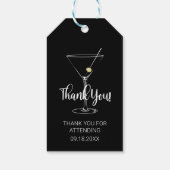 Martini Glass Thank You ギフトタグ (裏面)