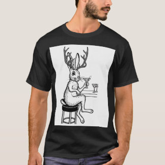 Martini Jackalope T-shirt Tシャツ