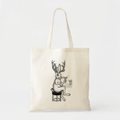 Martini Jackalope tote トートバッグ (正面)