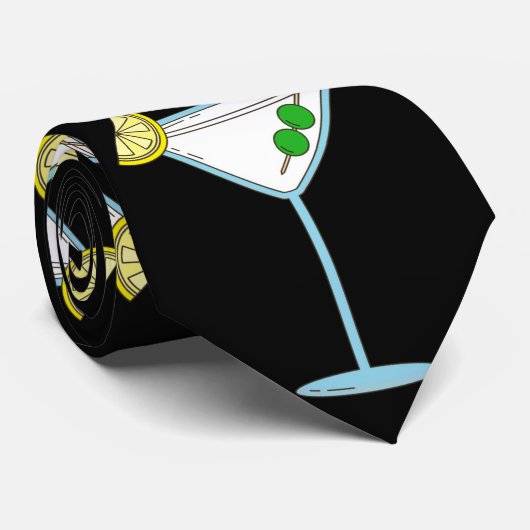 Martini Lovers Cocktail Glass Bartender Alcohol ネクタイ (ロール)