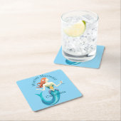 Martini Mermaid Thunder_Cove スクエアペーパーコースター (インサイチュ)
