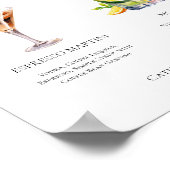 Martini Mojitoシグネチャーカクテル結婚ズメニュー ポスター (角)