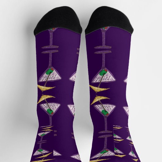 Martini Party Crew Socks ソックス (上部)