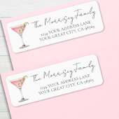 Martini Return Address Label ラベル