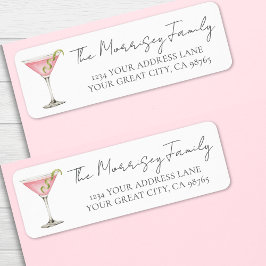 Martini Return Address Label ラベル