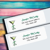 Martini Return Address Label ラベル