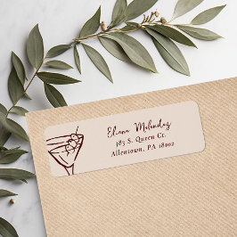 Martini Return Address Labels ラベル