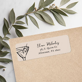 Martini Return Address Labels ラベル