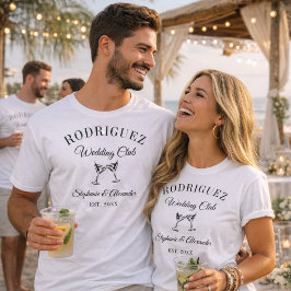 Martini Social Club Custom Wedding Merch Station Tシャツ