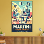 Martini Space Travel Posters Flight Crew  キャンバスプリント (インサイチュ (リビング))
