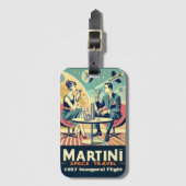 Martini Space Travel Posters Flight Crew  ラゲッジタグ (正面縦)