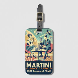 Martini Space Travel Posters Flight Crew  ラゲッジタグ