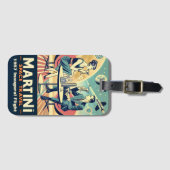 Martini Space Travel Posters Flight Crew  ラゲッジタグ (正面横)