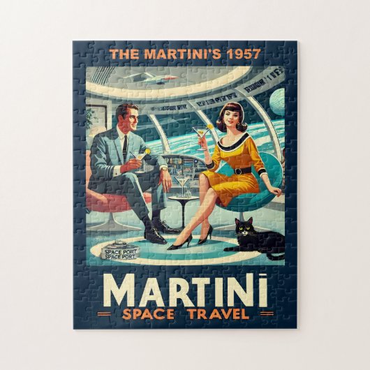 Martini Space Travel Posters The Martini's 1957 ジグソーパズル (縦)
