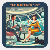 Martini Space Travel Posters The Martini's 1957 スクエアシール (正面)