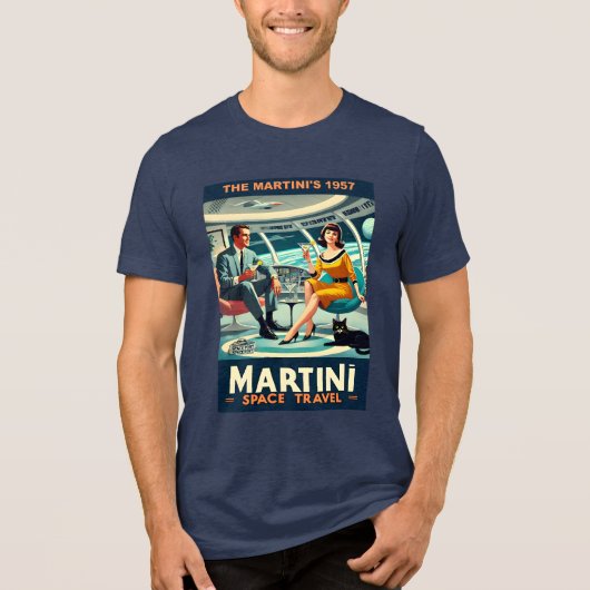 Martini Space Travel Posters The Martini's 1957 トライブレンドTシャツ (正面)