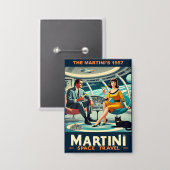 Martini Space Travel Posters The Martini's 1957 缶バッジ (正面/裏面)