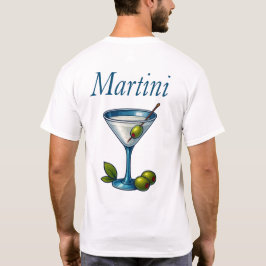 Martini T-Shirt – Classic Gin or Vodka Cocktail Tシャツ
