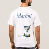 Martini T-Shirt – Classic Gin or Vodka Cocktail Tシャツ (裏面)