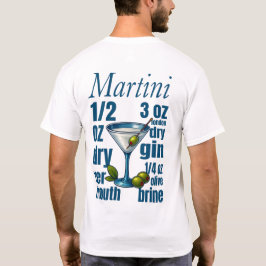 Martini T-Shirt – Classic Gin or Vodka Cocktail Tシャツ