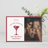Martini Themed Galentine's Day - Cute Bestie Pink シーズンカード (スタンド正面)
