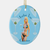 Martini time Bikini Babe Thunder_Cove  セラミックオーナメント (右)