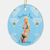 Martini time Bikini Babe Thunder_Cove  セラミックオーナメント (左)