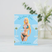 Martini time Bikini Babe Thunder_Cove  ポストカード (スタンド正面)