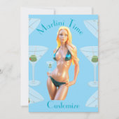 Martini time Bikini Babe Thunder_Cove  招待状 (正面)