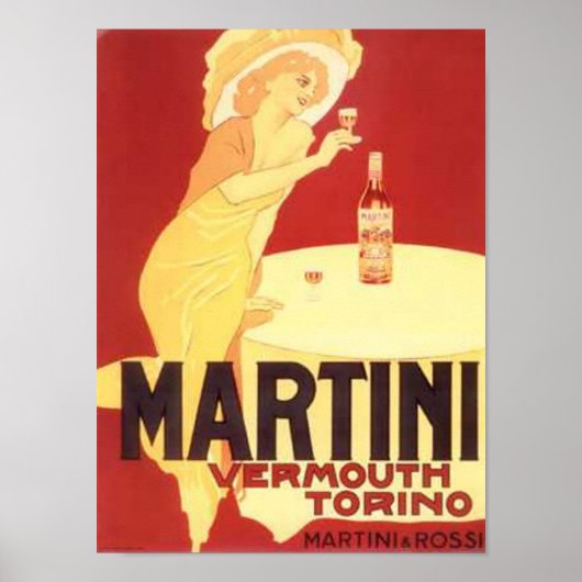 Martini Vermouth Torino ポスター (正面)