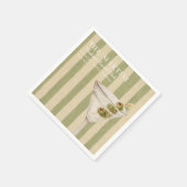 Martini Weekend Social Club Green Stripes スタンダードカクテルナプキン (角)