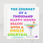 MARTINI ZEN - ハッピーアワーのご案内 招待状 (正面/裏面)