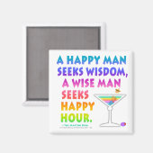 MARTINI ZEN：ワイズマン幸せな時間の磁石を求める マグネット (正面/裏面)