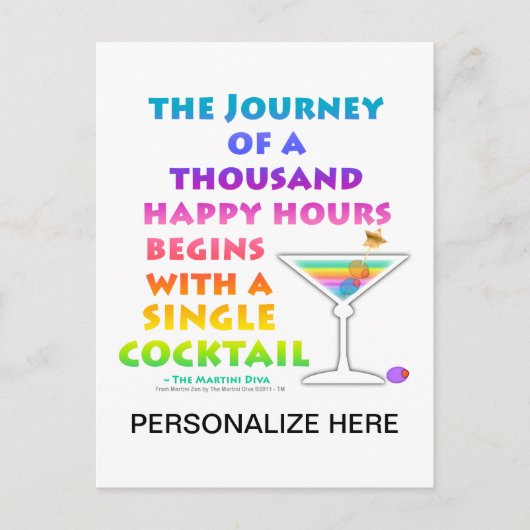 MARTINI ZEN - Happy Hour Journeyはがき ポストカード (正面)