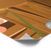 Martinique Cartoon旅行ポスター ポスター (角)