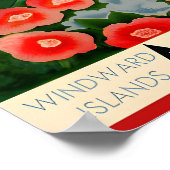 Martinique French West Indies Tropical Beach ポスター (角)