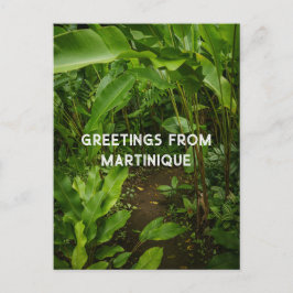 Martinique tropical garden,  travel ポストカード