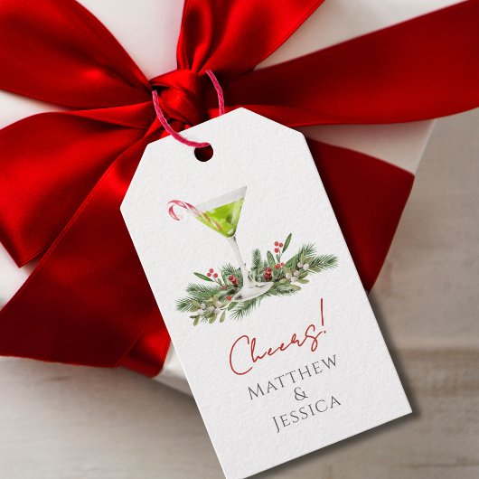 Martinis and Mistletoe Custom Holiday Guest Towels