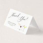 Martinis & Matrimony Bridal Shower Thank You (正面)