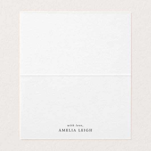 Martinis & Matrimony Bridal Shower Thank You (内部フラット)