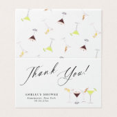 Martinis & Matrimony Bridal Shower Thank You (外部フラット)