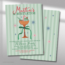 Martini's & Mistletoe クリスマスカクテルイベント 招待状